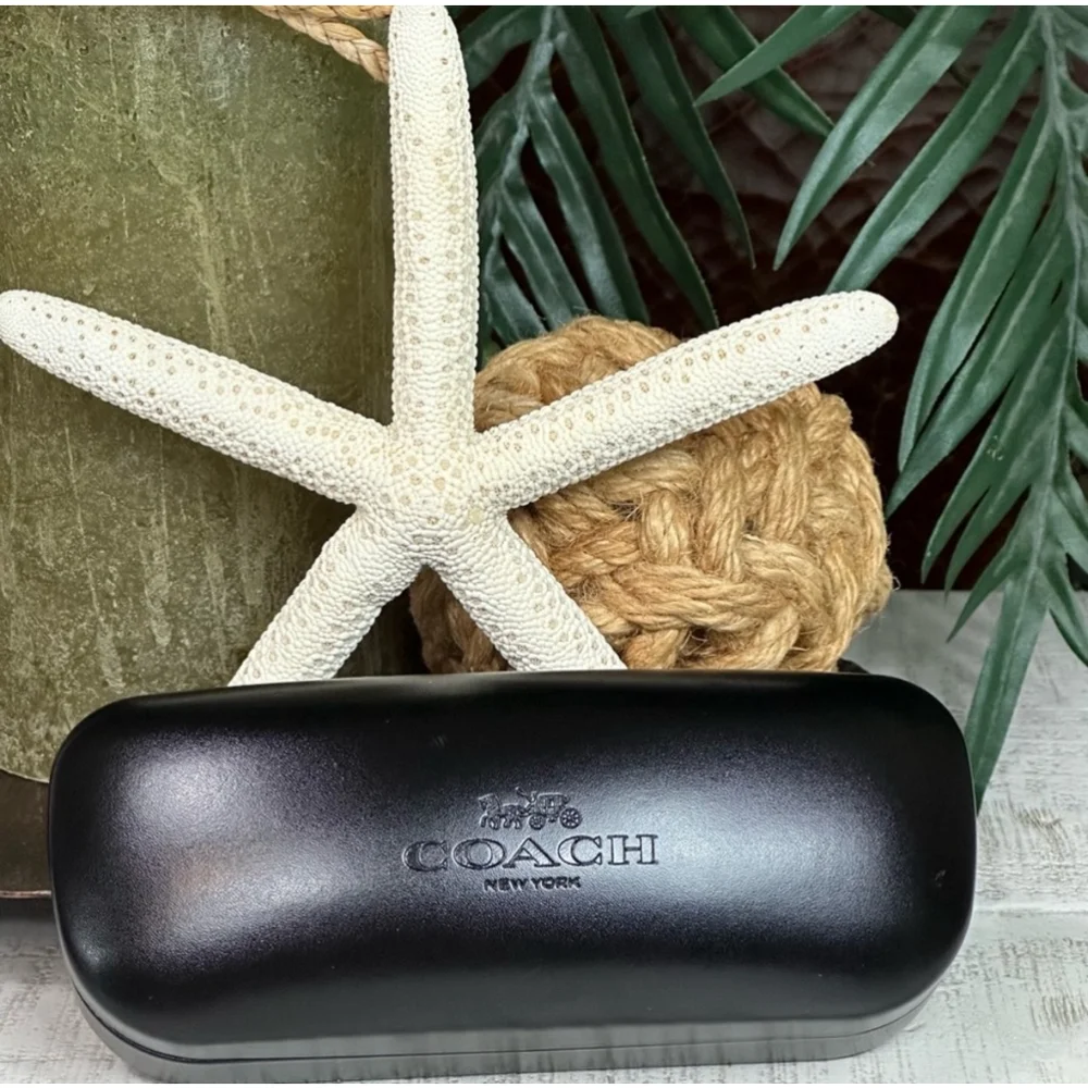 Coach Black Hardshell Eyeglasses/Sunglasses Case ONLY • Smooth Surface GUC